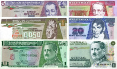 LOTTI - Cartamoneta-Estera GUATEMALA - Lotto di 10 biglietti diversi per tipo o decreto
 
qFDS÷FDS
