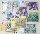 LOTTI - Cartamoneta-Estera SVEZIA - Lotto di 8 biglietti
 
MB÷SPL