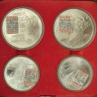 MONEDAS EXTRANJERAS. CANADÁ. Estuche original con set Juegos Olímpicos de Montreal 1976: 2 monedas de 5 dólares y 2 de 10 dólares. Total 4 piezas. SC....