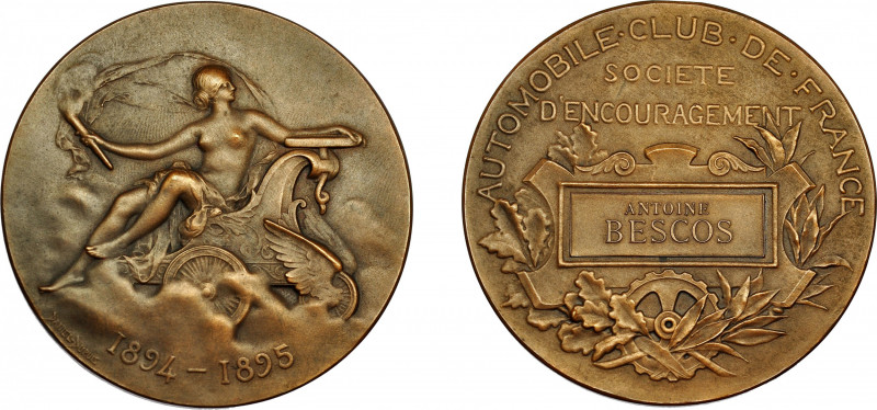 MONEDAS EXTRANJERAS. FRANCIA. Medalla. 1895. Grabador: Daniel-Dupois. En su estu...