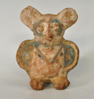 PREHISPÁNICO. Figura zoomorfa. Cultura Maya (550-950 d.C). Terracota. Restos de policromía. Longitud 10 cm.