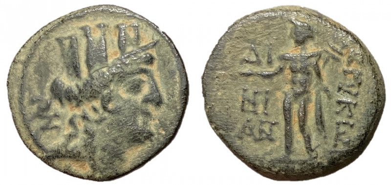Cilicia, Korykos, 1st Century BC
AE22, 7.01 grams
Obverse: Turreted head of ty...