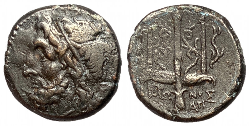 Sicily, Syracuse, Hieron II, 275 - 215 AD
AE Litra, Punic War Issue, 19mm, 7.39...