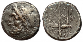 Sicily, Syracuse, Hieron II, 275 - 215 AD, AE Litra, Punic War Issue