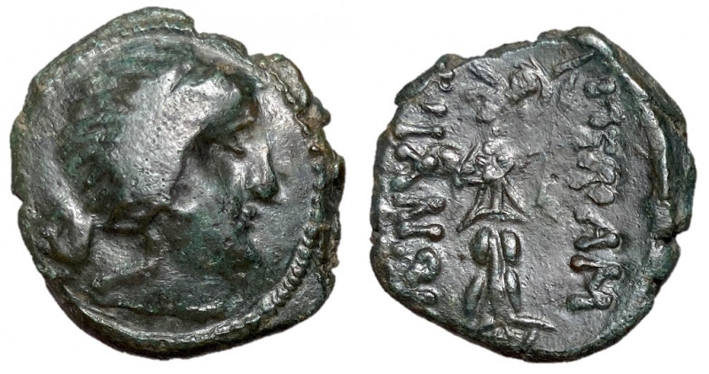 Thrace, Messambria, 196 - 105 BC
AE21, 8.46 grams
Obverse: Diademed female hea...