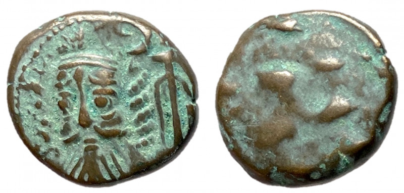 Kings of Elymais, Orodes II, 100 - 150 AD
AE Drachnm, 16mm, 3.71 grams
Obverse...