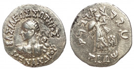 Kings of Bactria, Menander I, Soter, 155 - 1130 BC, Silver Drachm