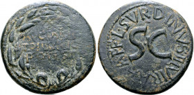Augustus, 27 BC - 14 AD, Dupondius, Naevius Surdinus, Moneyer