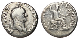 Vespasian, 69 - 79 AD, Silver Denarius