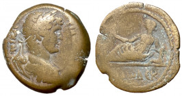 Hadrian, 117 - 138 AD, Hemidrachm of Alexandria, Euthenia Reclining on Sphinx