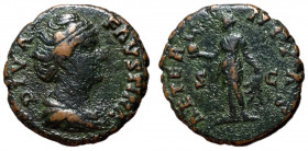 Diva Faustina Sr., after 141 AD, AE As, Aeternitas