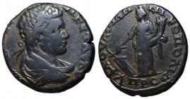 Caracalla, 198 - 217 AD, AE26 of Nicopolis, Tyche, Unpublished