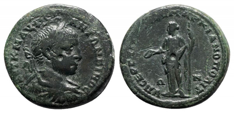 Elagabalus, 218 - 222 AD
AE26, 10.03 grams, Moesia Inferior, Marcianopolis Mint...