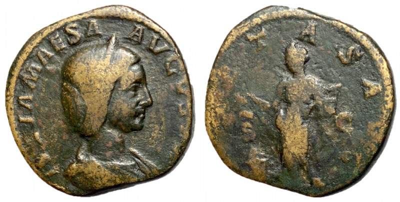 Julia Maesa, Issue by Elagabalus, 218 - 220 AD
AE Sestertius, Rome Mint, 29mm, ...