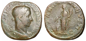 Severus Alexander, 222 - 235 AD, Sestertius with Annona