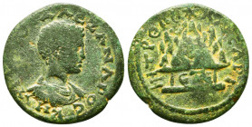 Severus Alexander, as Caesar, 221 - 222 AD, AE26 of Caesarea