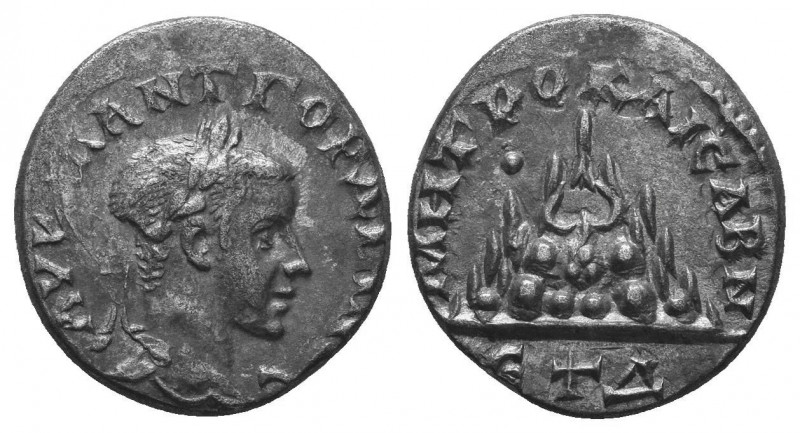 Gordian III, 238 - 244 AD
Silver Drachm, Cappadocia, Caesarea Mint, 18mm, 3.79 ...