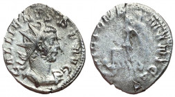 Gallienus, 253 - 268 AD, Silver Antoninianus of Lugdunum, German Victory, Rare