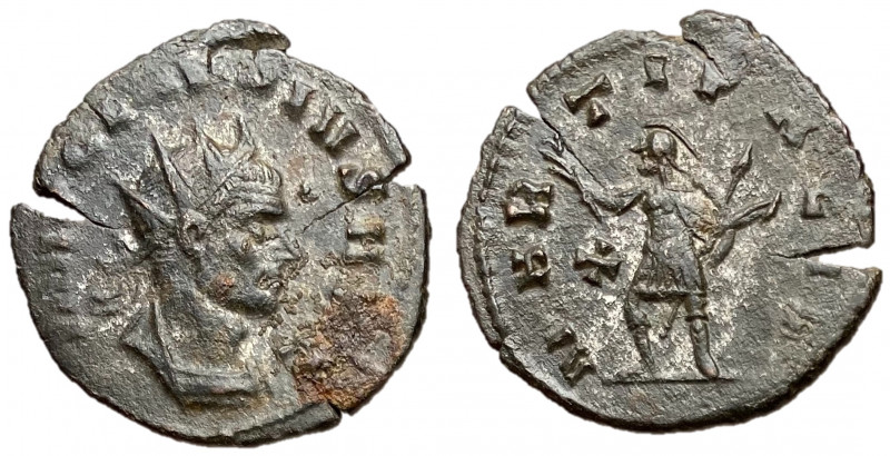 Claudius II, 268 - 270 AD
AE Antoninianus, Mediolanum Mint, 19mm, 3.18 grams
O...