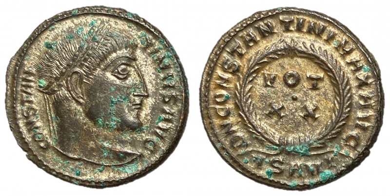 Constantine I, The Great, 307 - 337 AD
AE Follis, Thessalonica Mint, 19mm, 3.16...