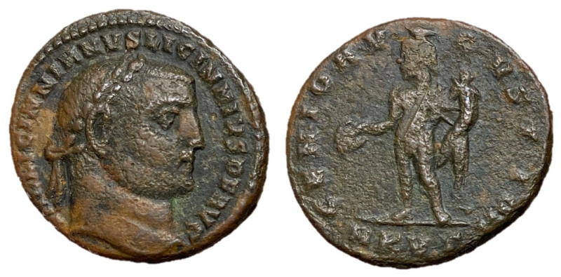 Licinius I, 308 - 324 AD
AE Follis, Cyzicus Mint, 22mm, 5.74 grams
Obverse: VA...