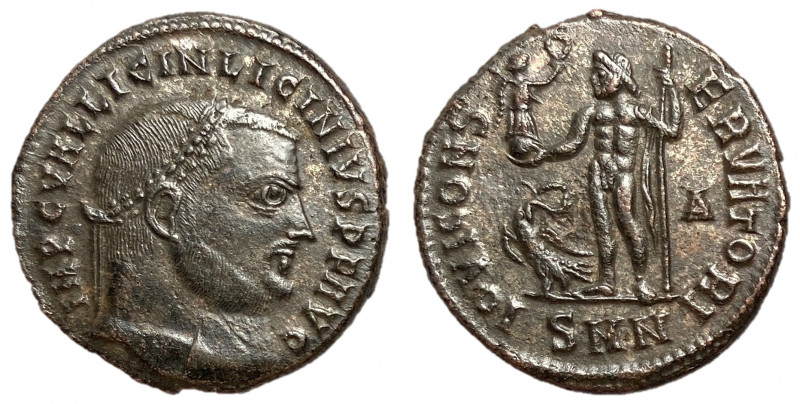 Licinius I, 308 - 324 AD
AE Follis, Nicomedia Mint, 21mm, 4.05 grams
Obverse: ...