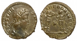 Constans, 337 - 350 AD, Follis of Treveri with Star, Choice AU