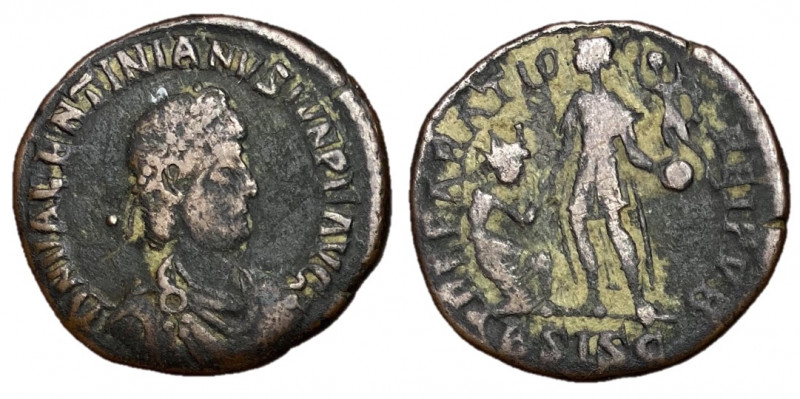 Valentinian II, 375 - 392 AD
AE Follis, Siscia Mint, 23mm, 4.69 grams
Obverse:...