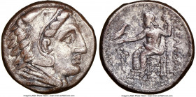 MACEDONIAN KINGDOM. Alexander III the Great (336-323 BC). AR tetradrachm (25mm, 17.10 gm, 11h). NGC Choice VF 5/5 - 3/5. Late lifetime-early posthumou...