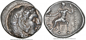 MACEDONIAN KINGDOM. Alexander III the Great (336-323 BC). AR tetradrachm (26mm, 17.07 gm, 5h). NGC VF 4/5 - 4/5. Posthumous issue of Ecbatana, under S...