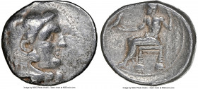 MACEDONIAN KINGDOM. Alexander III the Great (336-323 BC). AR tetradrachm (27mm, 17.4 gm, 12h). NGC VG 4/5 - 4/5. Late lifetime-early posthumous issue ...