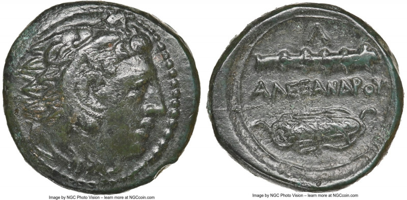 MACEDONIAN KINGDOM. Alexander III the Great (336-323 BC). AE unit (18mm, 5h). NG...
