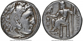 MACEDONIAN KINGDOM. Philip III Arrhidaeus (323-317 BC). AR drachm (17mm, 12h). NGC VF. Lifetime issue of Magnesia ad Maeandrum, ca. 323-319 BC. Head o...