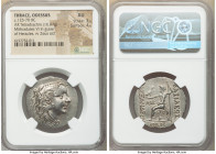 THRACE. Odessus. Ca. 125-70 BC. AR tetradrachm (29mm, 16.07 gm, 12h). NGC AU 3/5 - 4/5. Late posthumous issue in the name and types of Alexander III t...