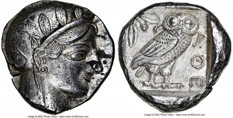 ATTICA. Athens. Ca. 455-440 BC. AR tetradrachm (23mm, 17.19 gm, 12h). NGC Choice...