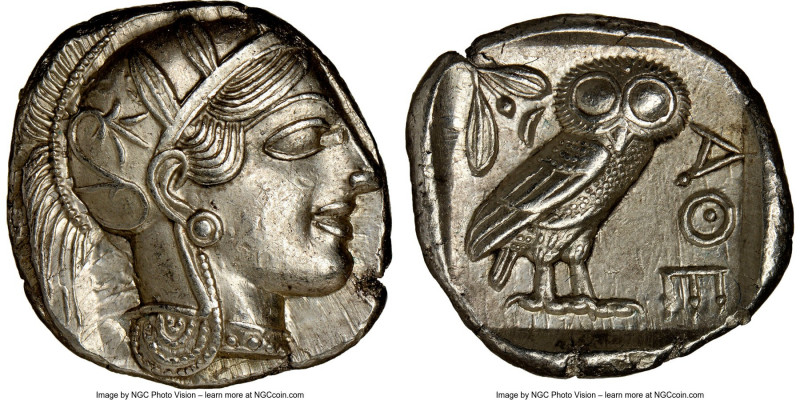 ATTICA. Athens. Ca. 440-404 BC. AR tetradrachm (26mm, 17.22 gm, 11h). NGC Choice...