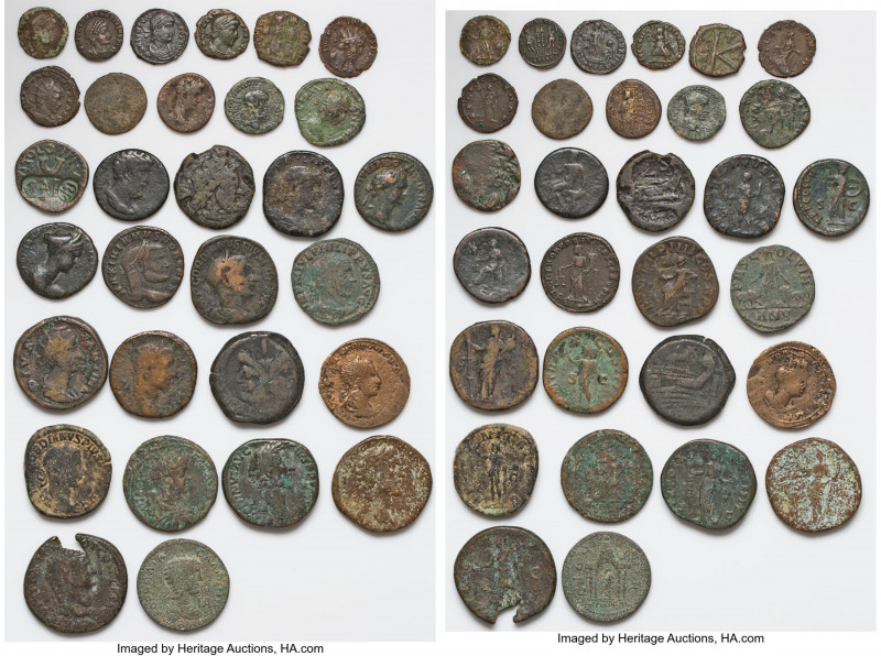 ANCIENT LOTS. Mixed. Lot of thirty (30) AE issues. Good-Fine, various surface is...