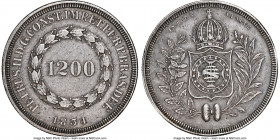 Pedro II 1200 Reis 1834 AU53 NGC, KM454. The first-year issue, struck in a mintage of only 891.

HID09801242017

© 2022 Heritage Auctions | All Ri...
