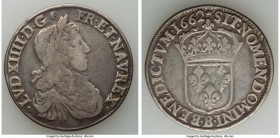 Louis XIV 1/2 Ecu 1662-B Fine, Rouen mint, KM202.2, Gad-173. 33mm. 13.19gm. 

HID09801242017

© 2022 Heritage Auctions | All Rights Reserved