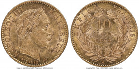 Napoleon III gold 10 Francs 1868-A MS61 NGC, Paris mint, KM800.1. 

HID09801242017

© 2022 Heritage Auctions | All Rights Reserved
