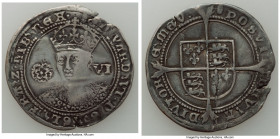 Edward VI (1547-1553) 6 Pence ND (1551-1553) VF (Bent), London mint, Tun mm, S-2483. 2.81gm. 27mm. Fine Silver Issue. An appreciable example of the ty...
