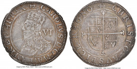 Charles I 6 Pence ND (1638-1639) XF45 NGC, Tower mint, Anchor mm, S-2814. 2.96gm. Moderately circulated, with clear remnants of luster and golden irid...