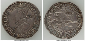 Charles I Shilling 1626 VF (Bent), Tower mint (under Charles I), Cross Calvary mm, S-2807. 2.90gm. 26mm. Light weakness to the central devices yet sti...