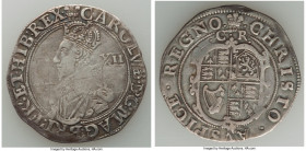 Charles I Shilling ND (1630-1631) VF (Graffiti), Tower mint (under Charles I), Plume mm, S-2787. 5.79gm. 31mm. An admirably well-struck mid-grade repr...
