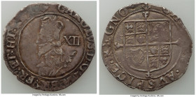 Charles I Shilling ND (1638-1639) VF, Tower mint (under Charles I), Anchor mm, S-2794. 5.94gm. 30mm. Lightly struck towards the peripheries and decora...