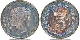 Victoria Maundy 3 Pence 1878 MS64 NGC, KM730. Fully choice and enhanced by a vibrant array of neon tones throughout.

HID09801242017

© 2022 Herit...