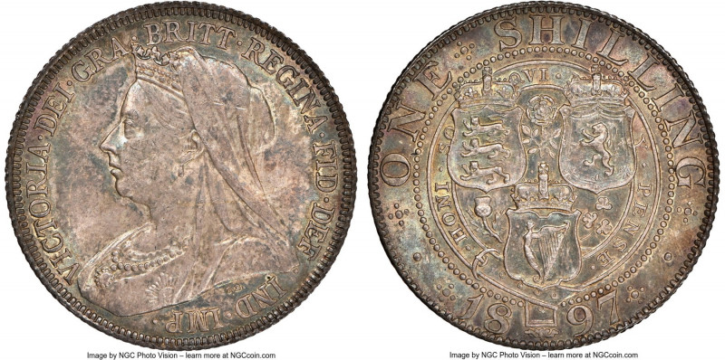 Victoria Shilling 1897 MS64 NGC, KM780. 

HID09801242017

© 2022 Heritage Au...