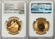Elizabeth II gold Proof "Mayflower 400th Anniversary" 100 Pounds (1 oz) 2020 PR70 Ultra Cameo NGC, KM-Unl. Mintage: 500. First day of Issue. AGW 1.000...