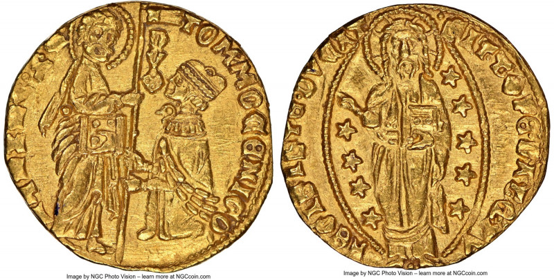 Venice. Tomaso Mocenigo gold Ducat ND (1414-1423) MS65 NGC, Fr-1231. 3.16gm. TOM...