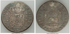 Charles III 4 Reales 1772 LM-JM VF (Plugged), Lima mint, KM63. 33mm. 12.87gm.

HID09801242017

© 2022 Heritage Auctions | All Rights Reserved